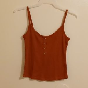 NWOT Orange Kiss crop top with skinny straps